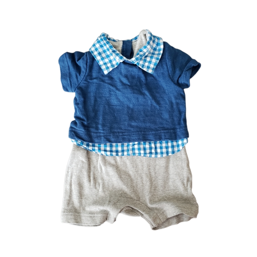 Baby Gap 3-6m One Piece Preppy Romper Summer Outfit